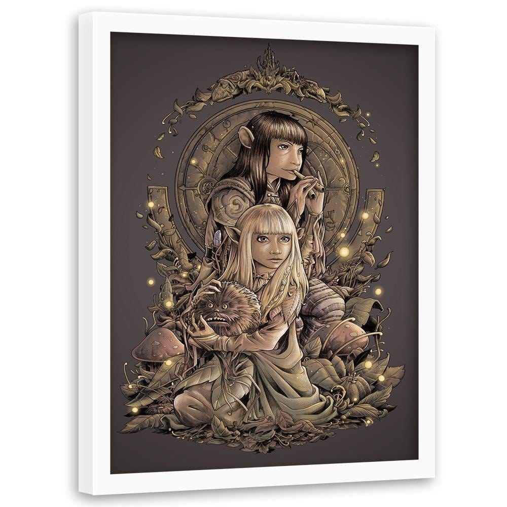 Glezna baltā rāmī - Elven Pair Home Trends DECO