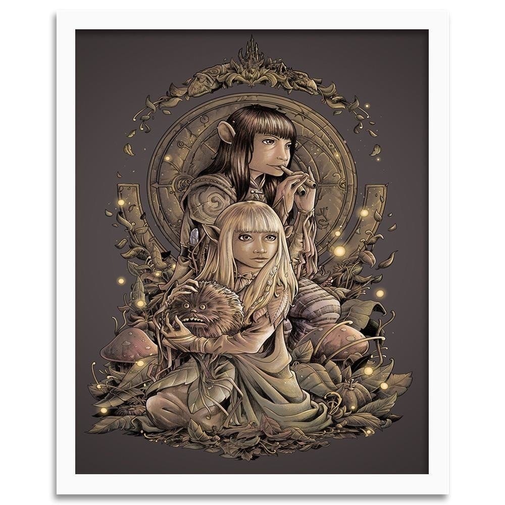 Glezna baltā rāmī - Elven Pair Home Trends DECO