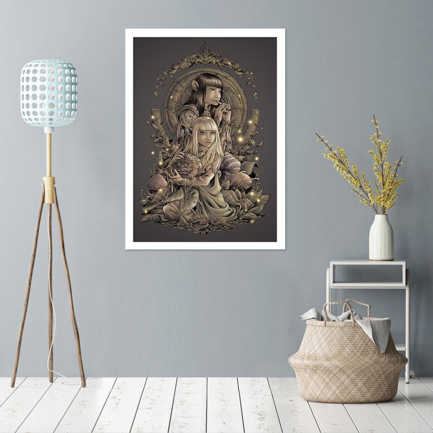 Glezna baltā rāmī - Elven Pair  Home Trends DECO