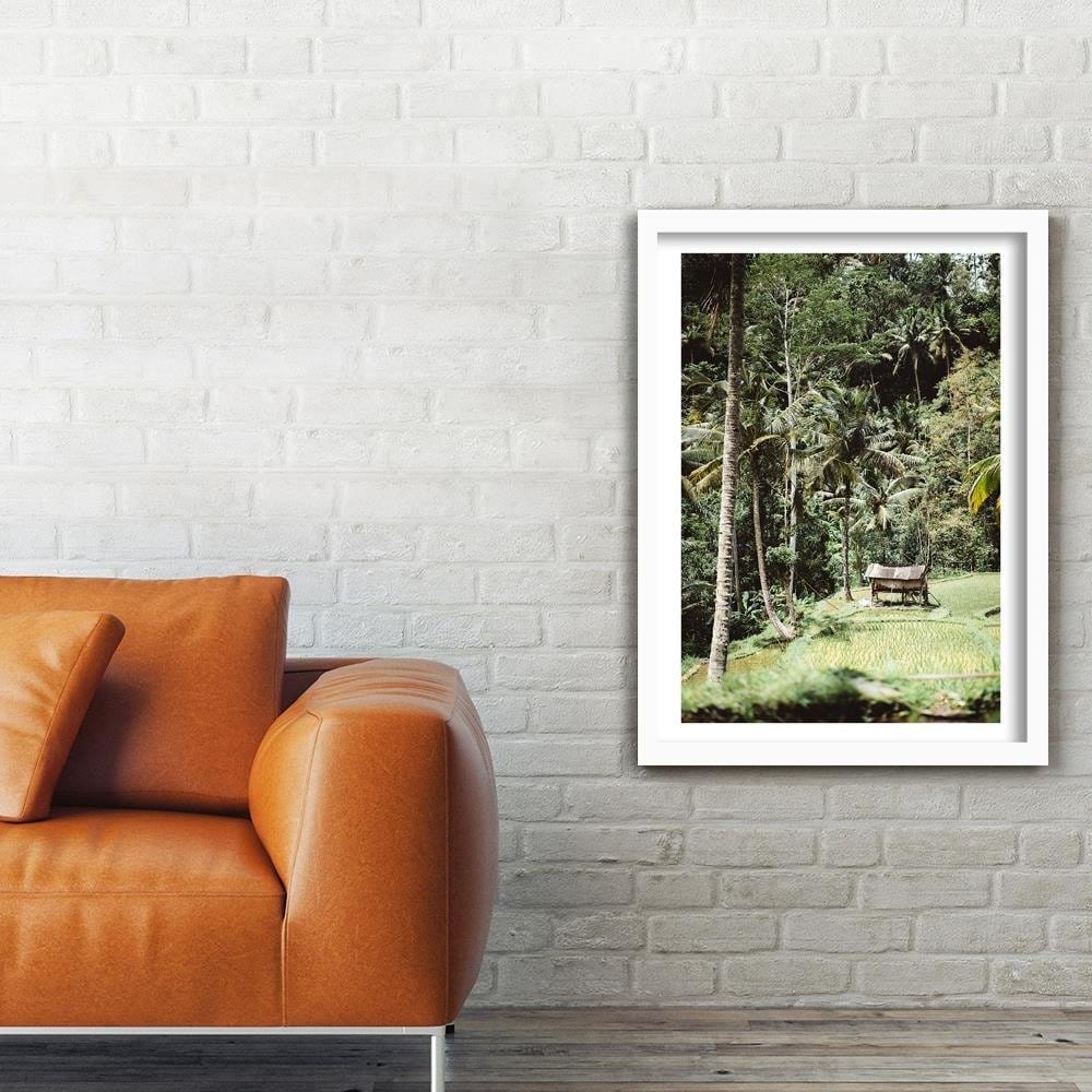 Glezna baltā rāmī - Exotic Garden Home Trends DECO
