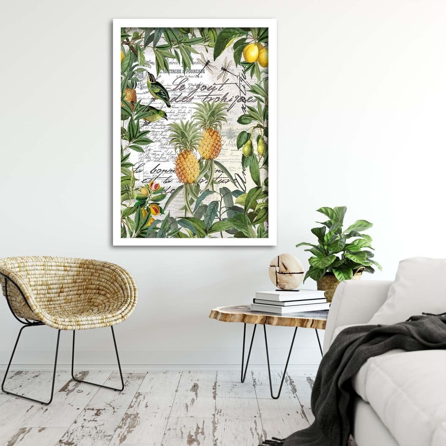 Glezna baltā rāmī - Exoticism Home Trends DECO