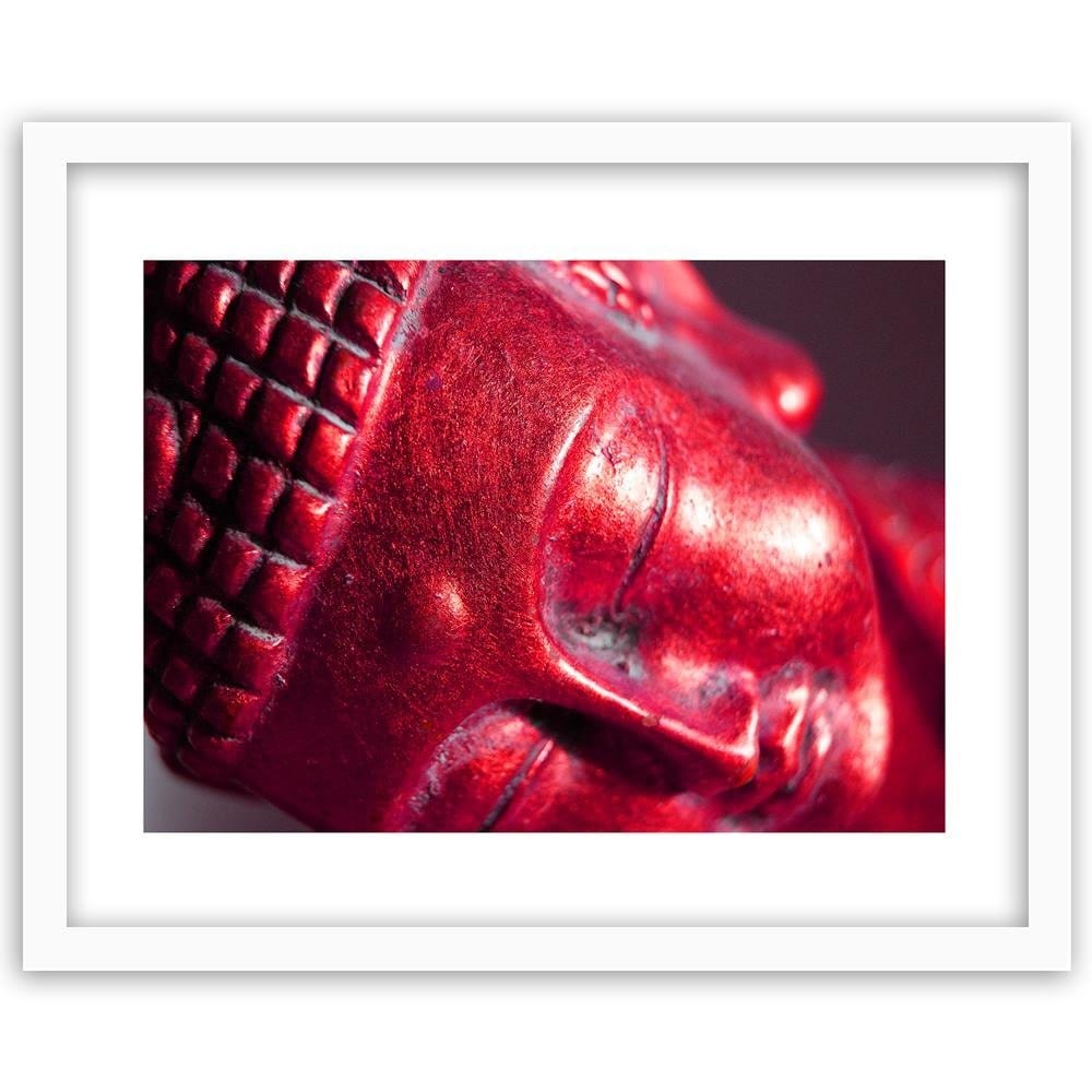 Glezna baltā rāmī - Face Sleeping Buddha Home Trends DECO