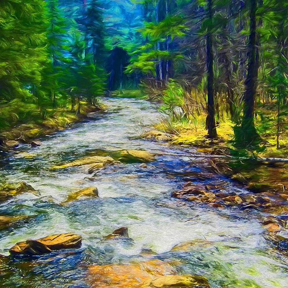 Glezna baltā rāmī - Fairytale Forest 4 Home Trends DECO