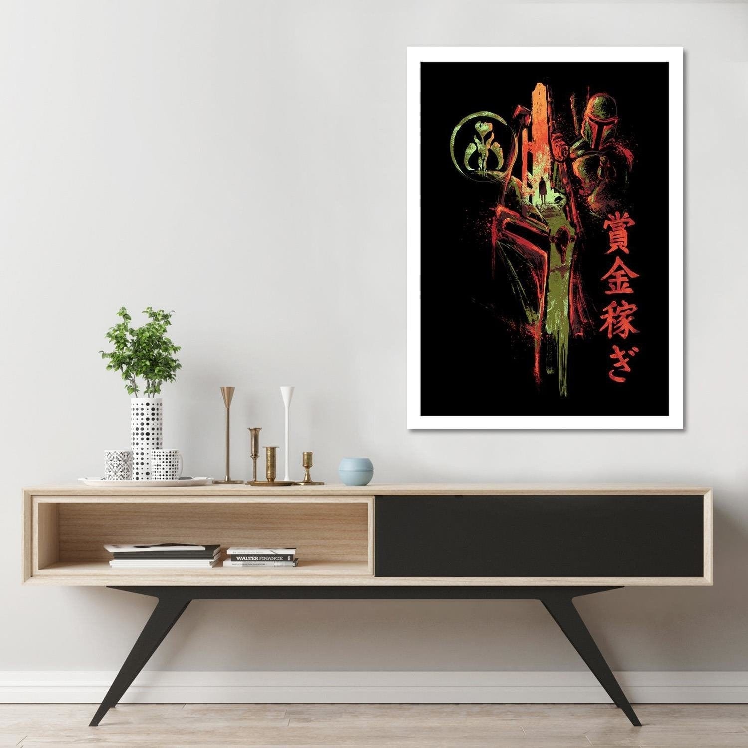 Glezna baltā rāmī - Famous Film Sci-Fi Red  Home Trends DECO