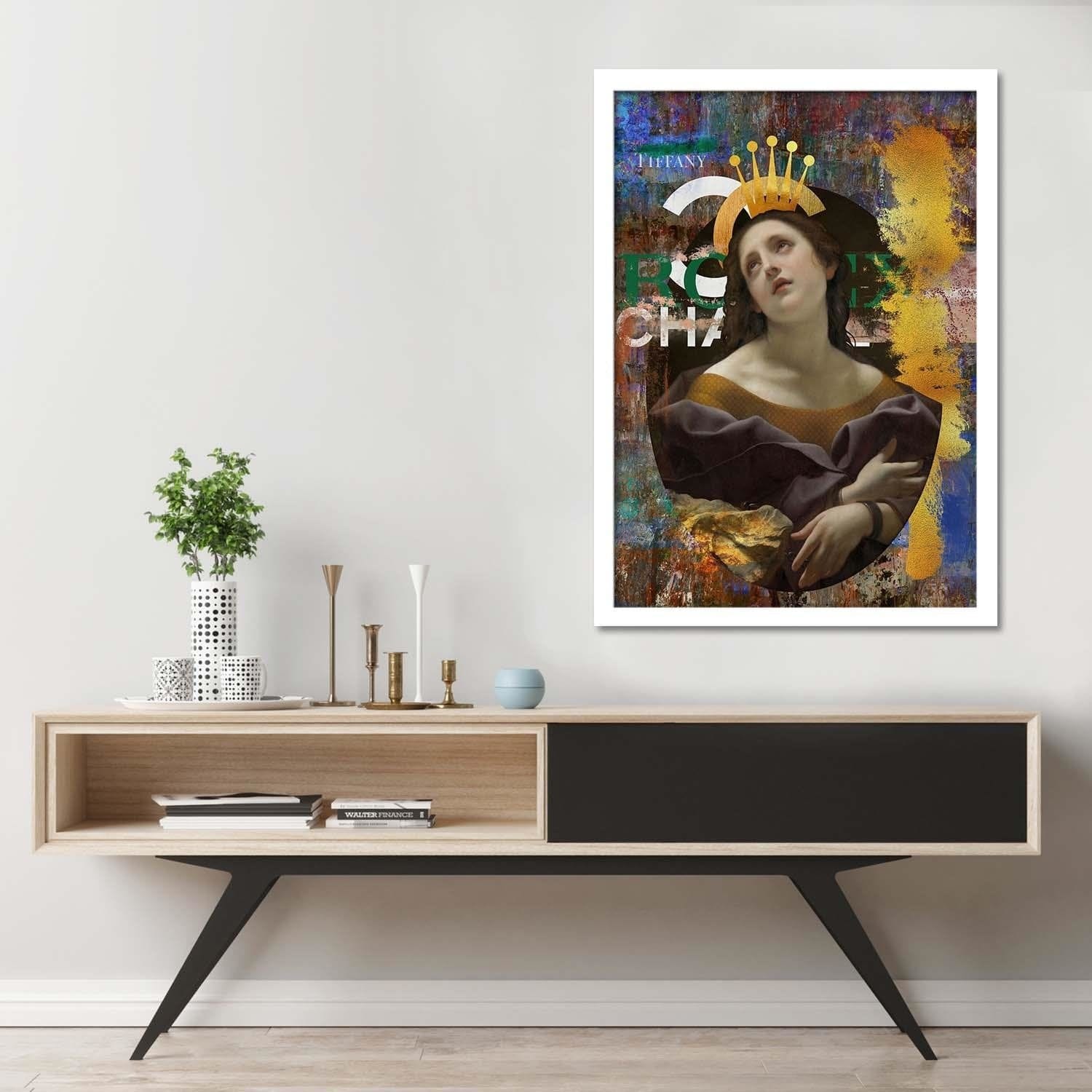 Glezna baltā rāmī - Fashion Artwork Home Trends DECO