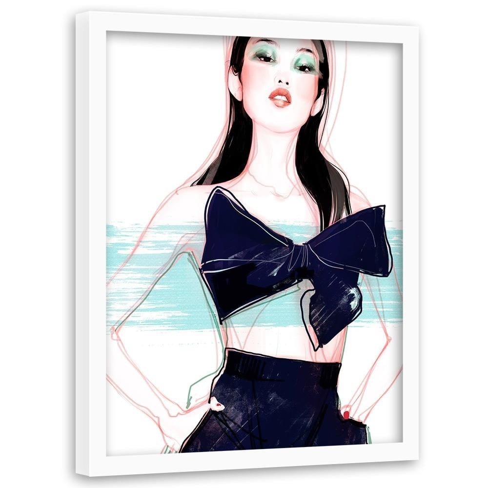 Glezna baltā rāmī - Fashion Beauty Image Home Trends DECO