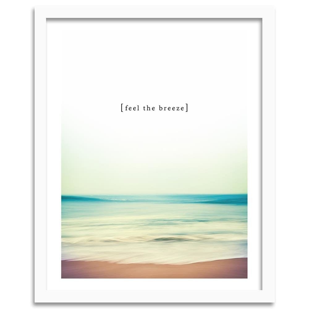 Glezna baltā rāmī - Feel The Breeze Home Trends DECO