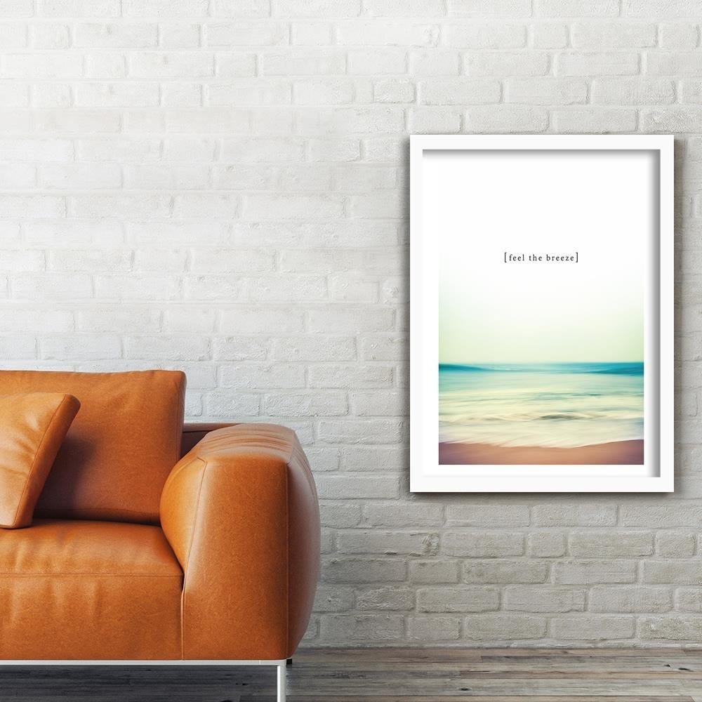 Glezna baltā rāmī - Feel The Breeze Home Trends DECO