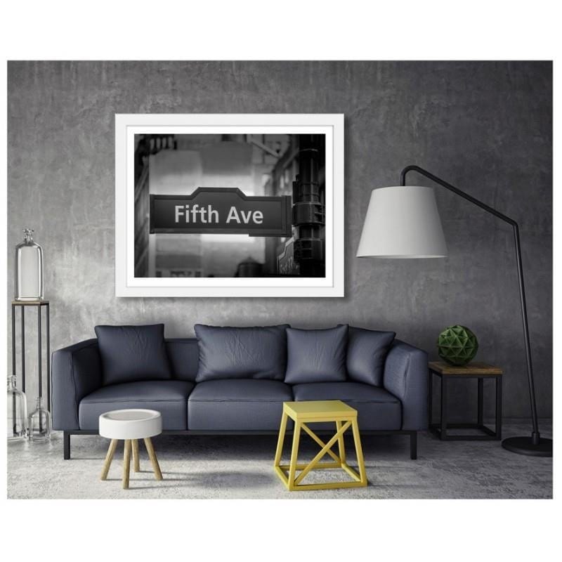 Glezna baltā rāmī - Fifth ave Home Trends DECO