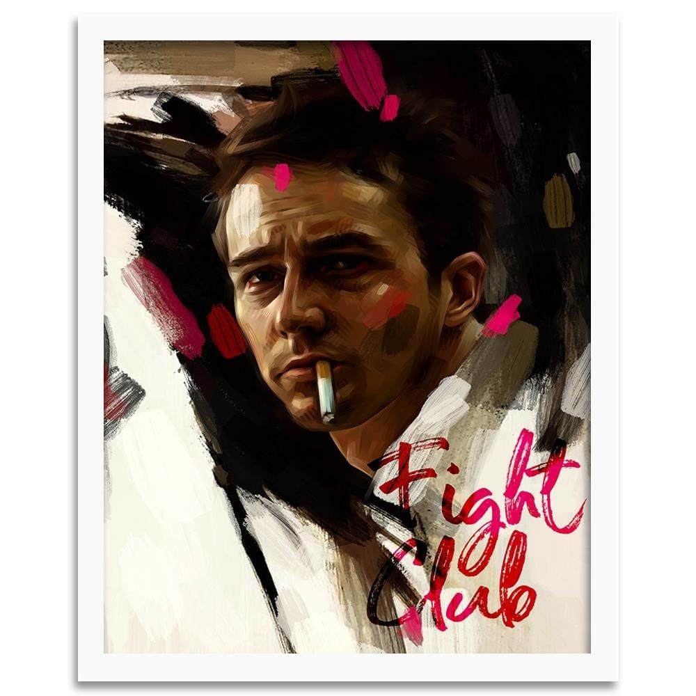 Glezna baltā rāmī - Fight Club  Home Trends DECO