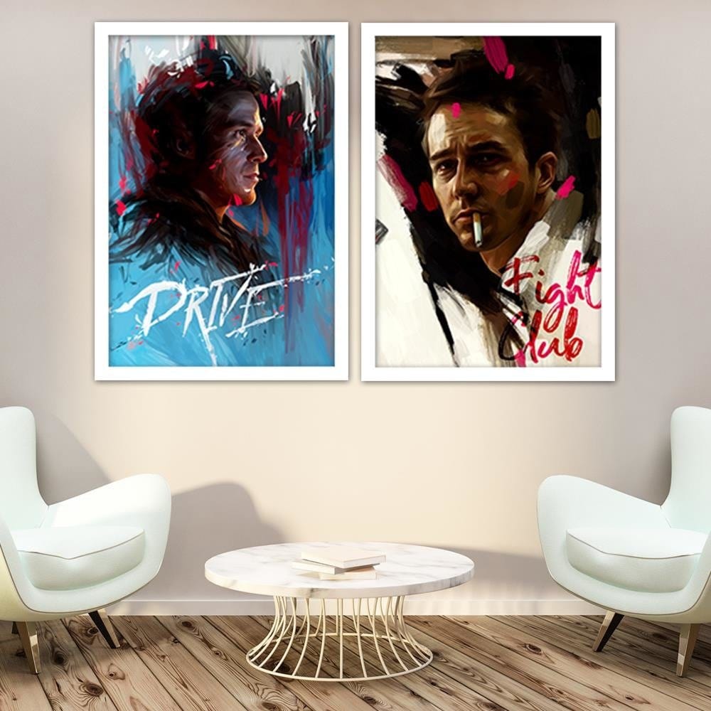 Glezna baltā rāmī - Fight Club  Home Trends DECO
