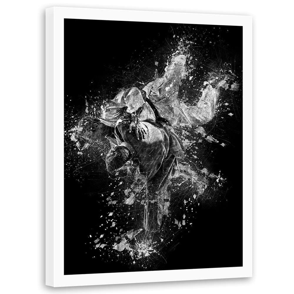 Glezna baltā rāmī - Fighting Judo 1 Home Trends DECO