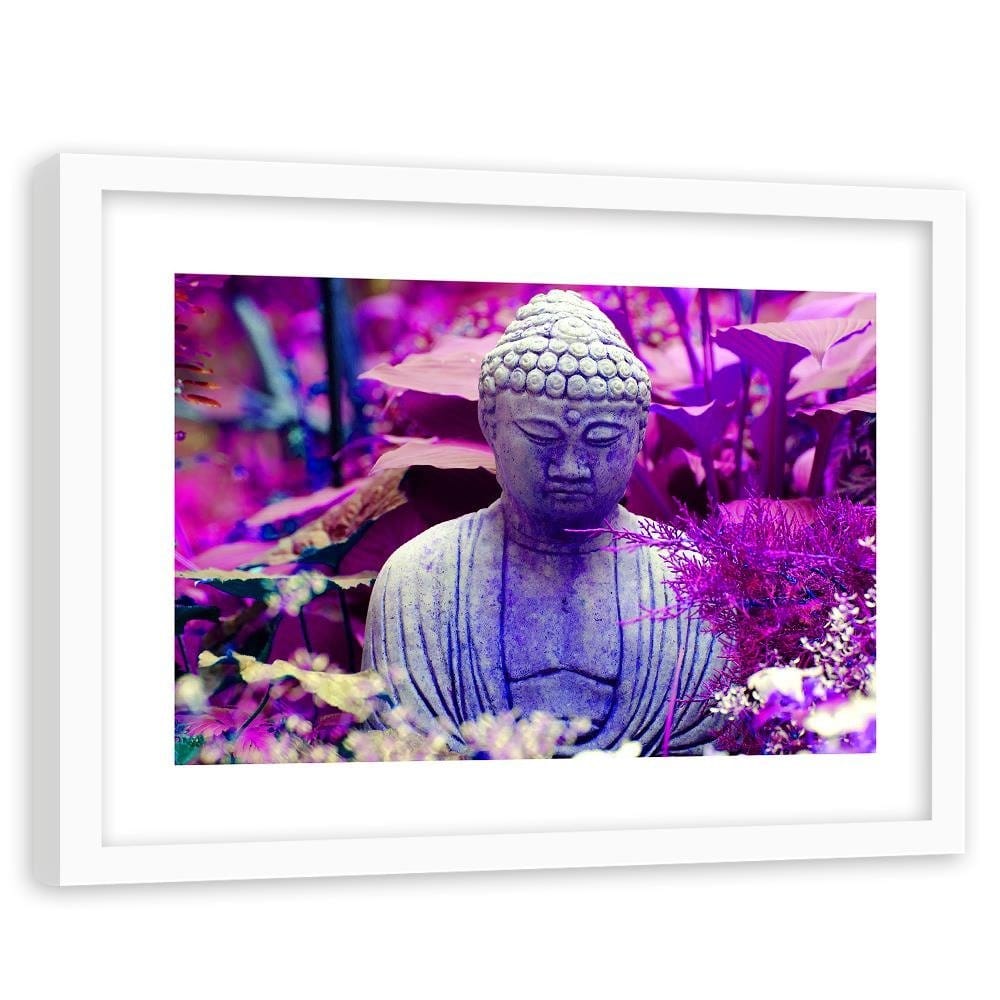 Glezna baltā rāmī - Figure Pensive Buddha Home Trends DECO