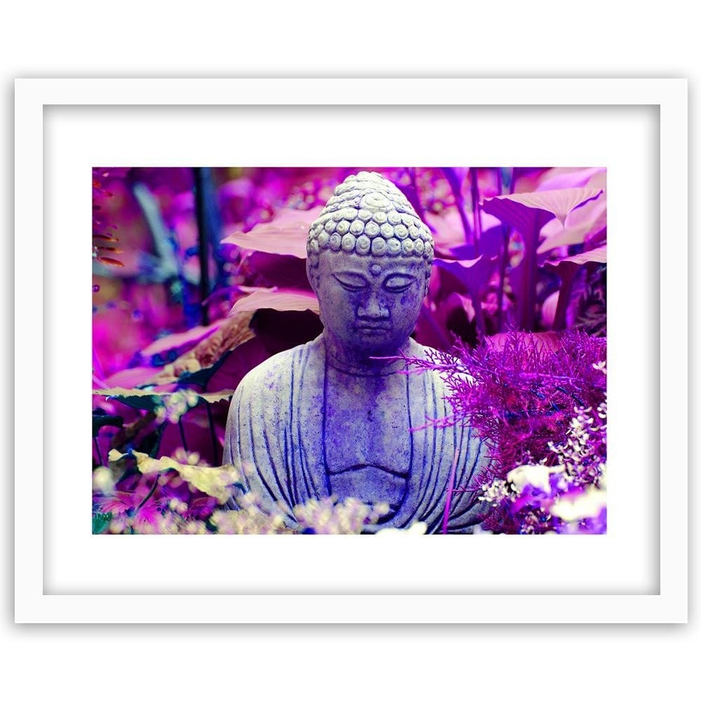 Glezna baltā rāmī - Figure Pensive Buddha Home Trends DECO