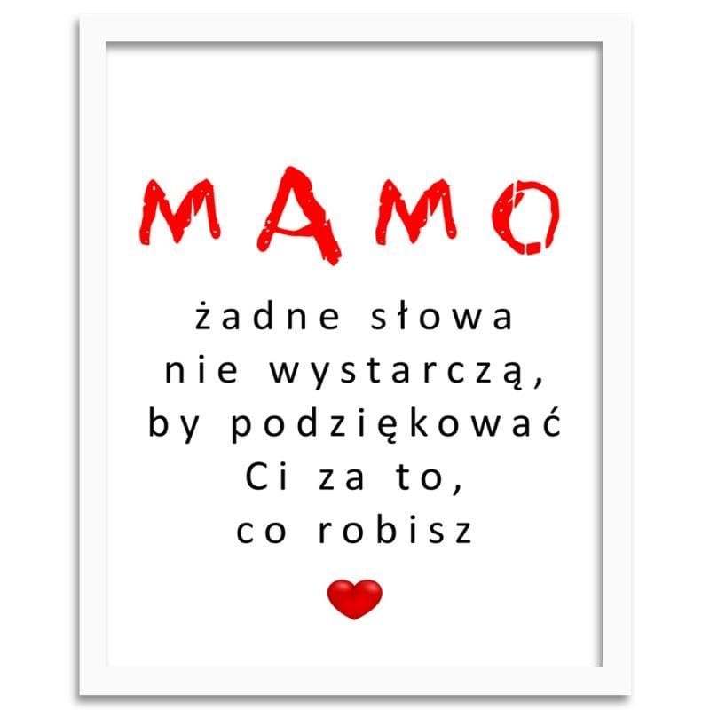 Glezna baltā rāmī - For Mommy Home Trends DECO