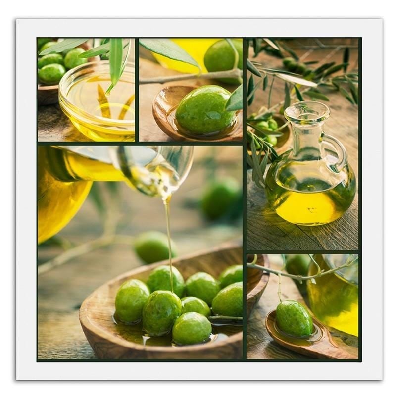 Glezna baltā rāmī - Freshly harvested olives Home Trends DECO