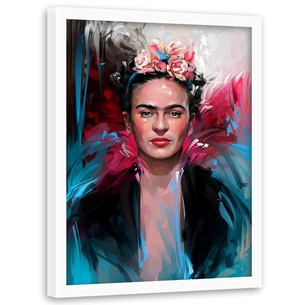 Glezna baltā rāmī - Frida  Home Trends DECO