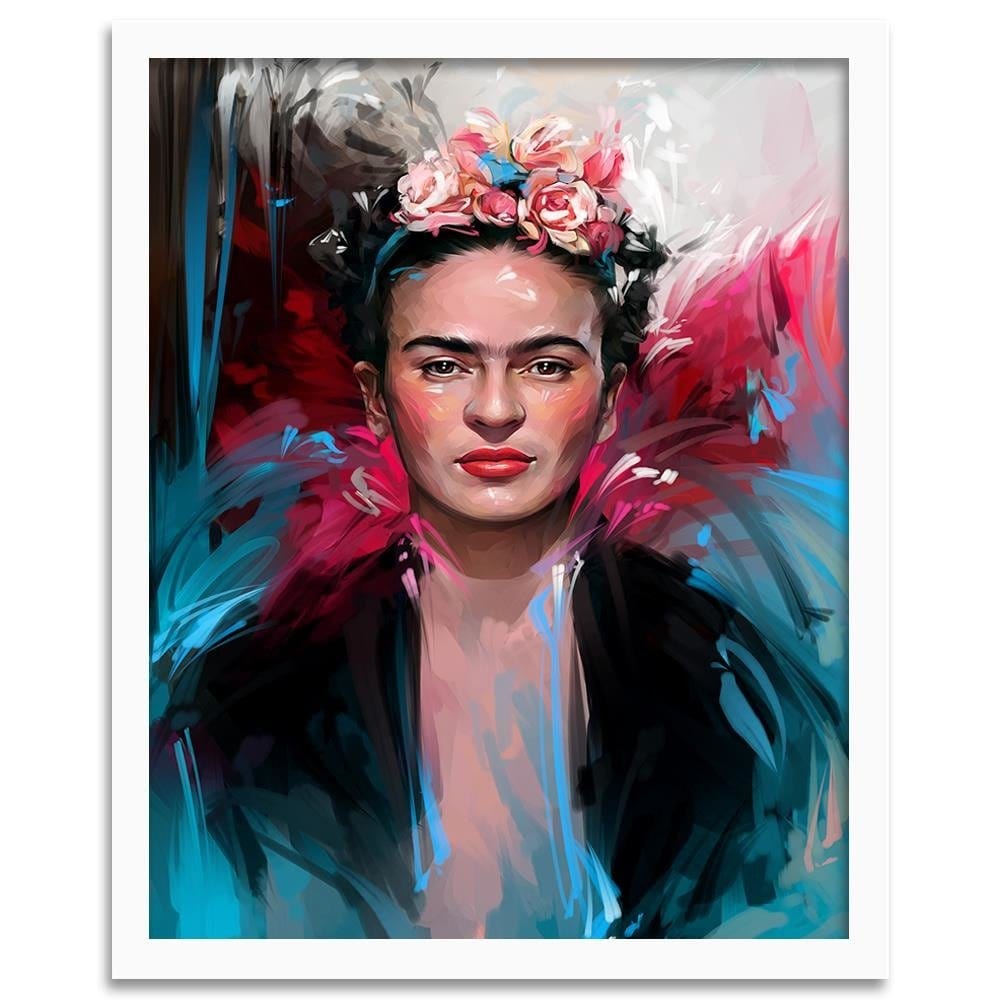 Glezna baltā rāmī - Frida  Home Trends DECO