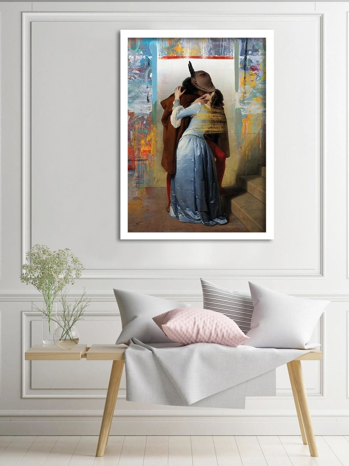 Glezna baltā rāmī - Funny Art Parody Image Home Trends DECO