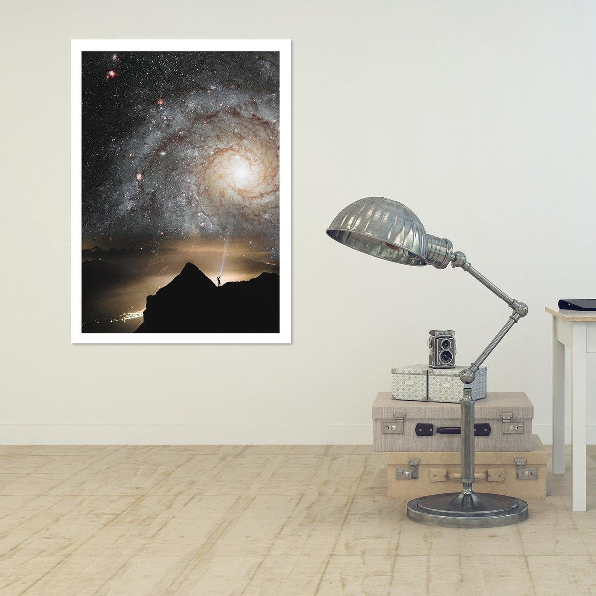 Glezna baltā rāmī - Galaxy Home Trends DECO
