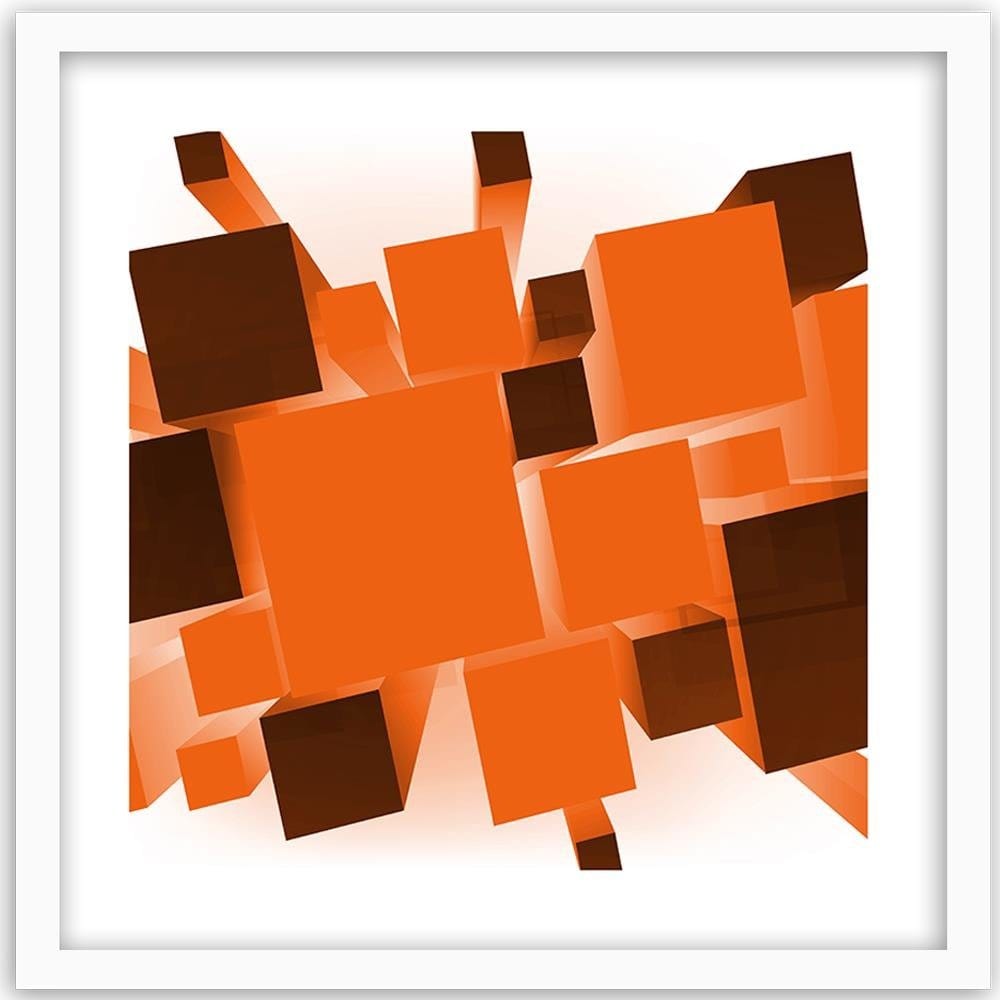 Glezna baltā rāmī - Geometric Figures 7 Home Trends DECO