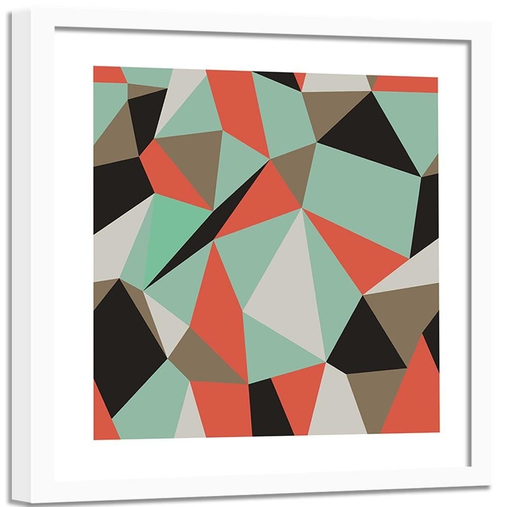 Glezna baltā rāmī - Geometric Figures - Cubism 1 Home Trends DECO