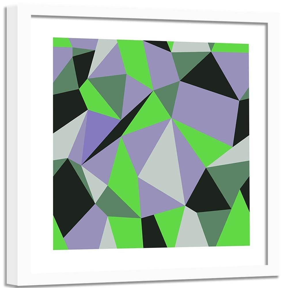 Glezna baltā rāmī - Geometric Figures - Cubism 3 Home Trends DECO