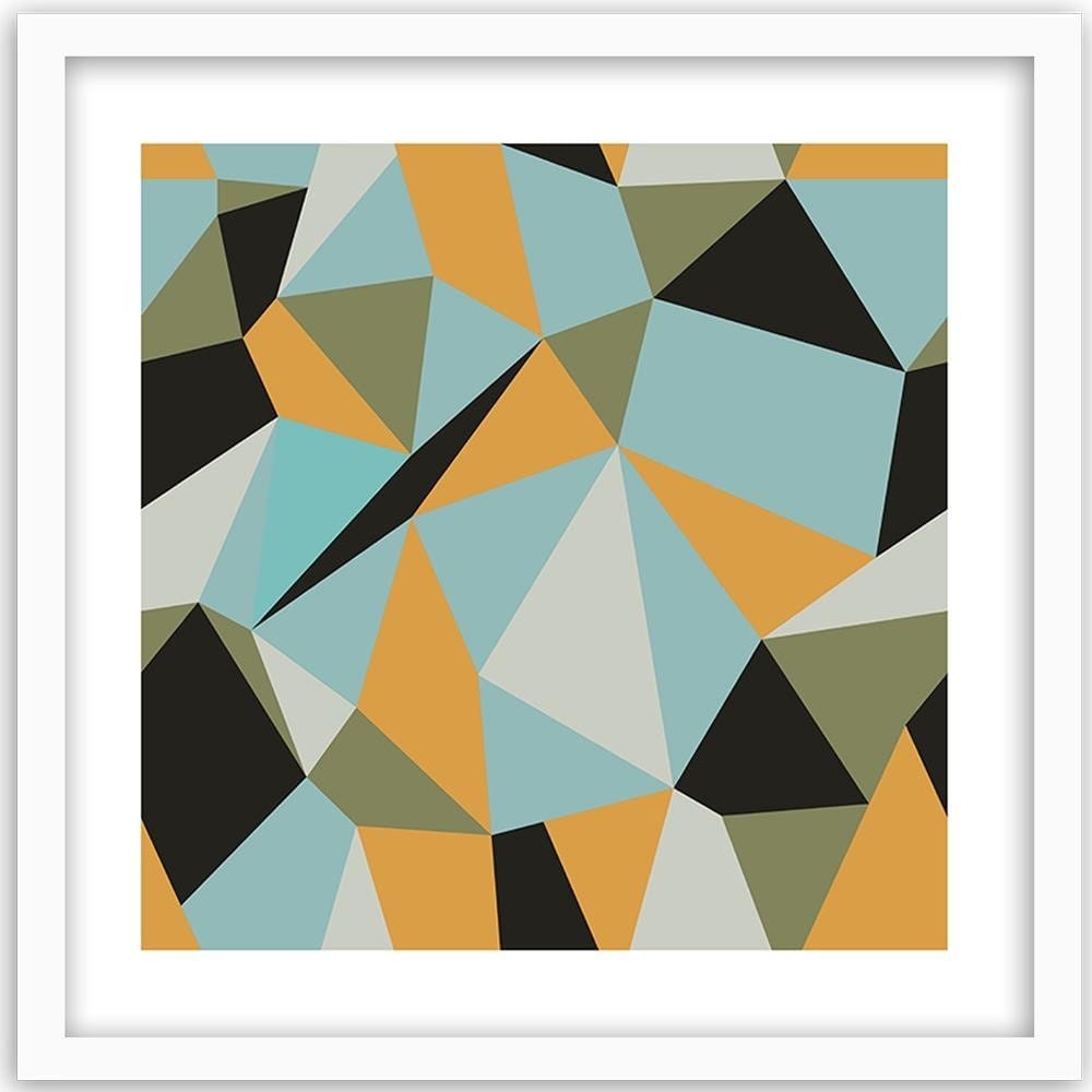 Glezna baltā rāmī - Geometric Figures - Cubism 4 Home Trends DECO