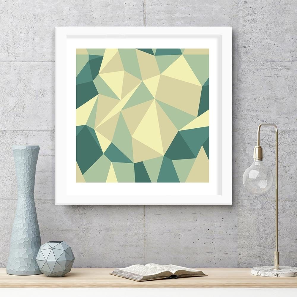 Glezna baltā rāmī - Geometric Figures - Cubism 5 Home Trends DECO
