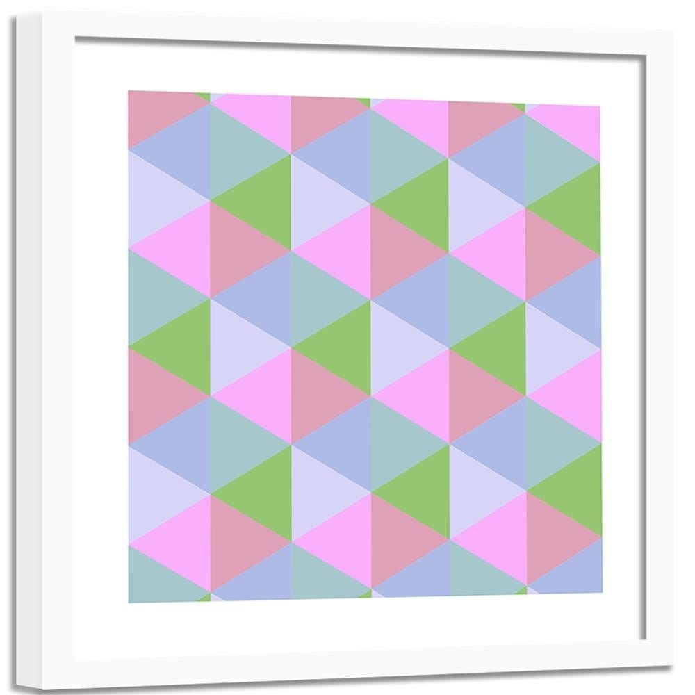 Glezna baltā rāmī - Geometric Forms 2 Home Trends DECO