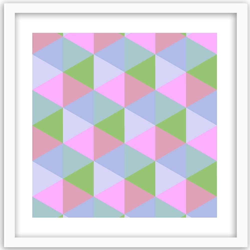 Glezna baltā rāmī - Geometric Forms 2 Home Trends DECO