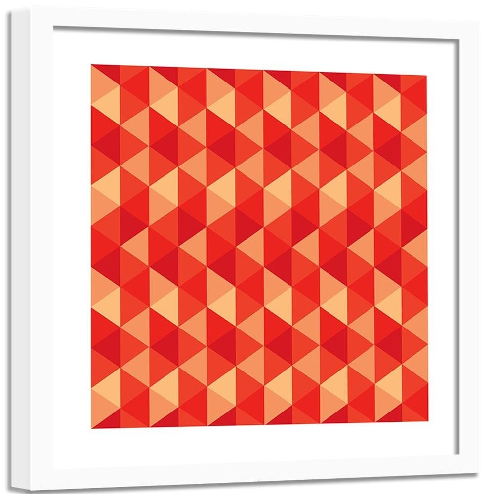 Glezna baltā rāmī - Geometric Forms 4 Home Trends DECO