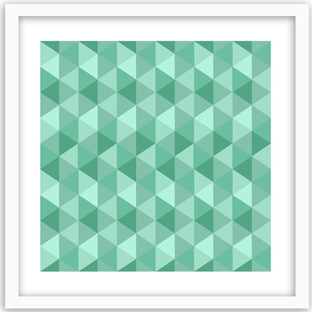 Glezna baltā rāmī - Geometric Forms 6 Home Trends DECO