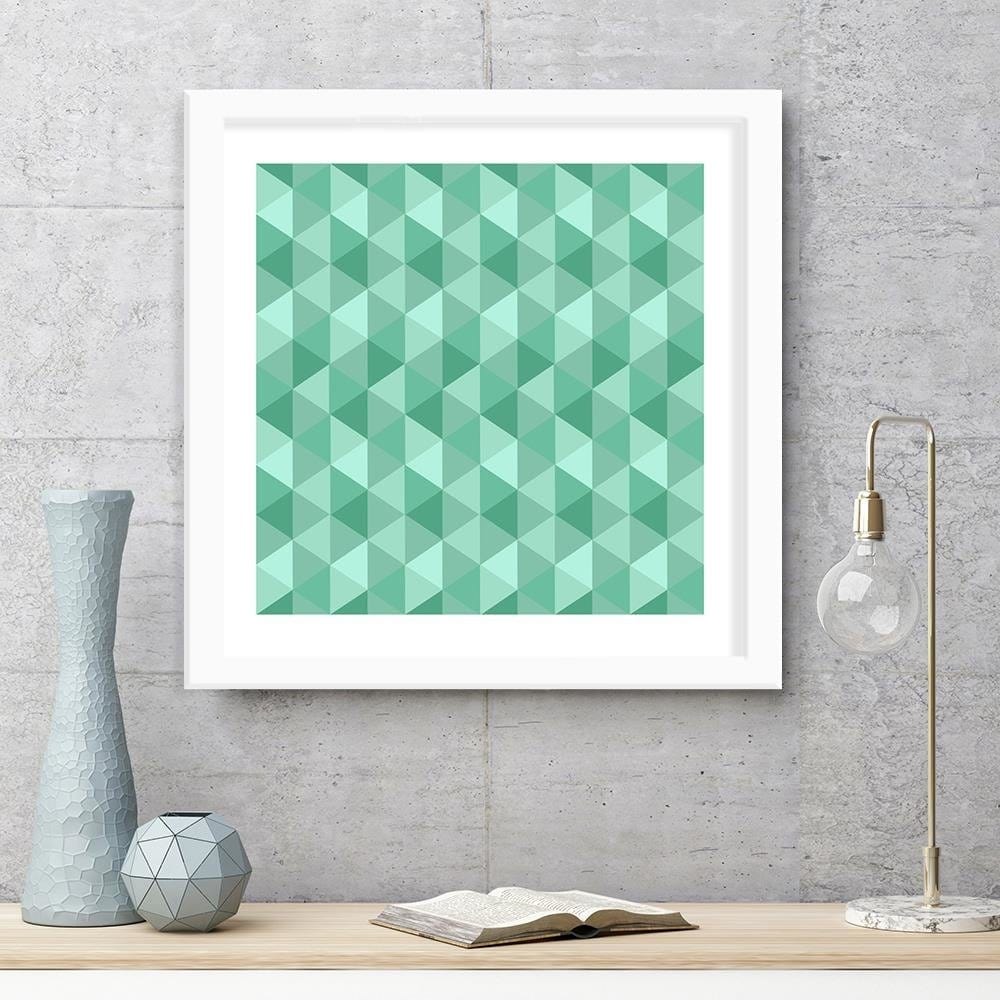 Glezna baltā rāmī - Geometric Forms 6 Home Trends DECO