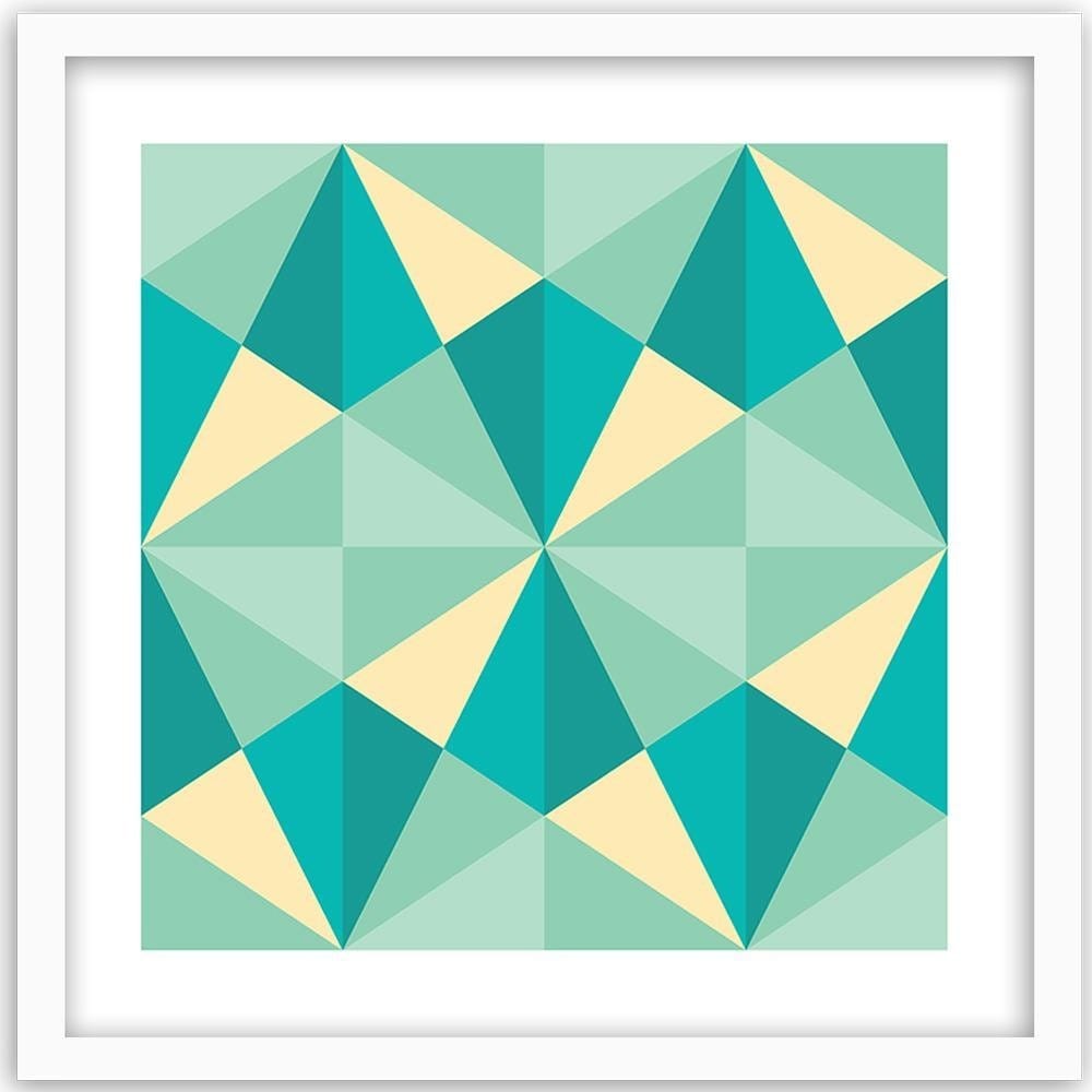 Glezna baltā rāmī - Geometric Pattern 1 Home Trends DECO
