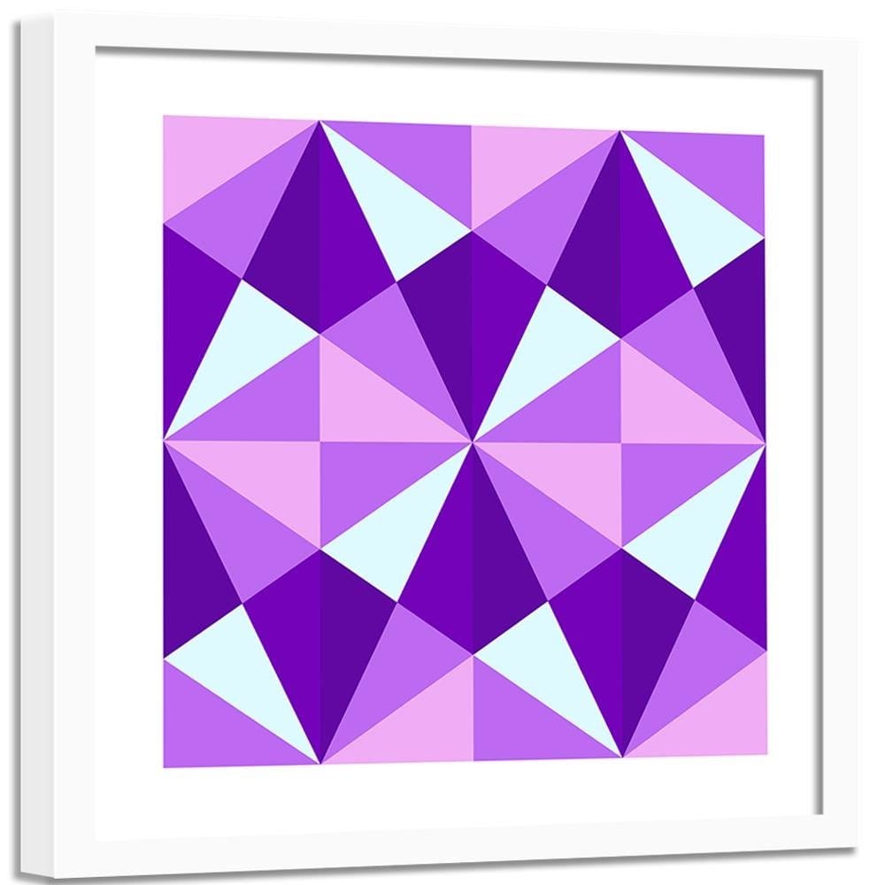 Glezna baltā rāmī - Geometric Pattern 4 Home Trends DECO