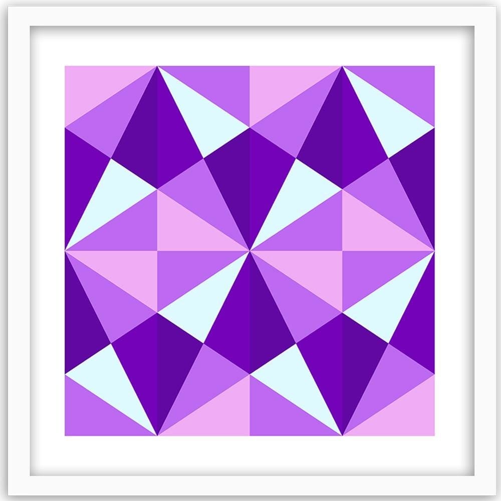 Glezna baltā rāmī - Geometric Pattern 4 Home Trends DECO