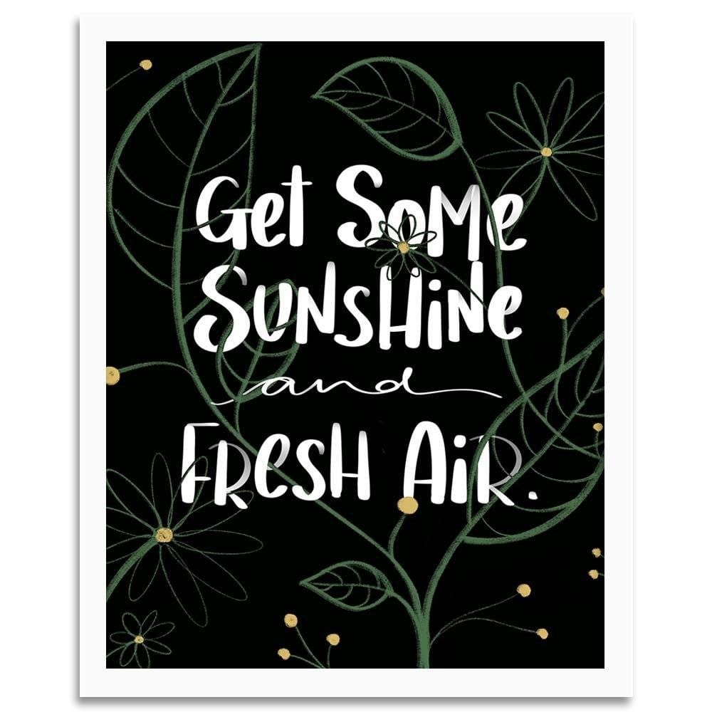 Glezna baltā rāmī - Get Some Sunshine Home Trends DECO