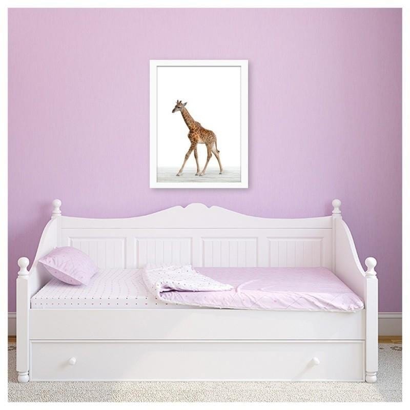 Glezna baltā rāmī - Giraffe 2 Home Trends DECO