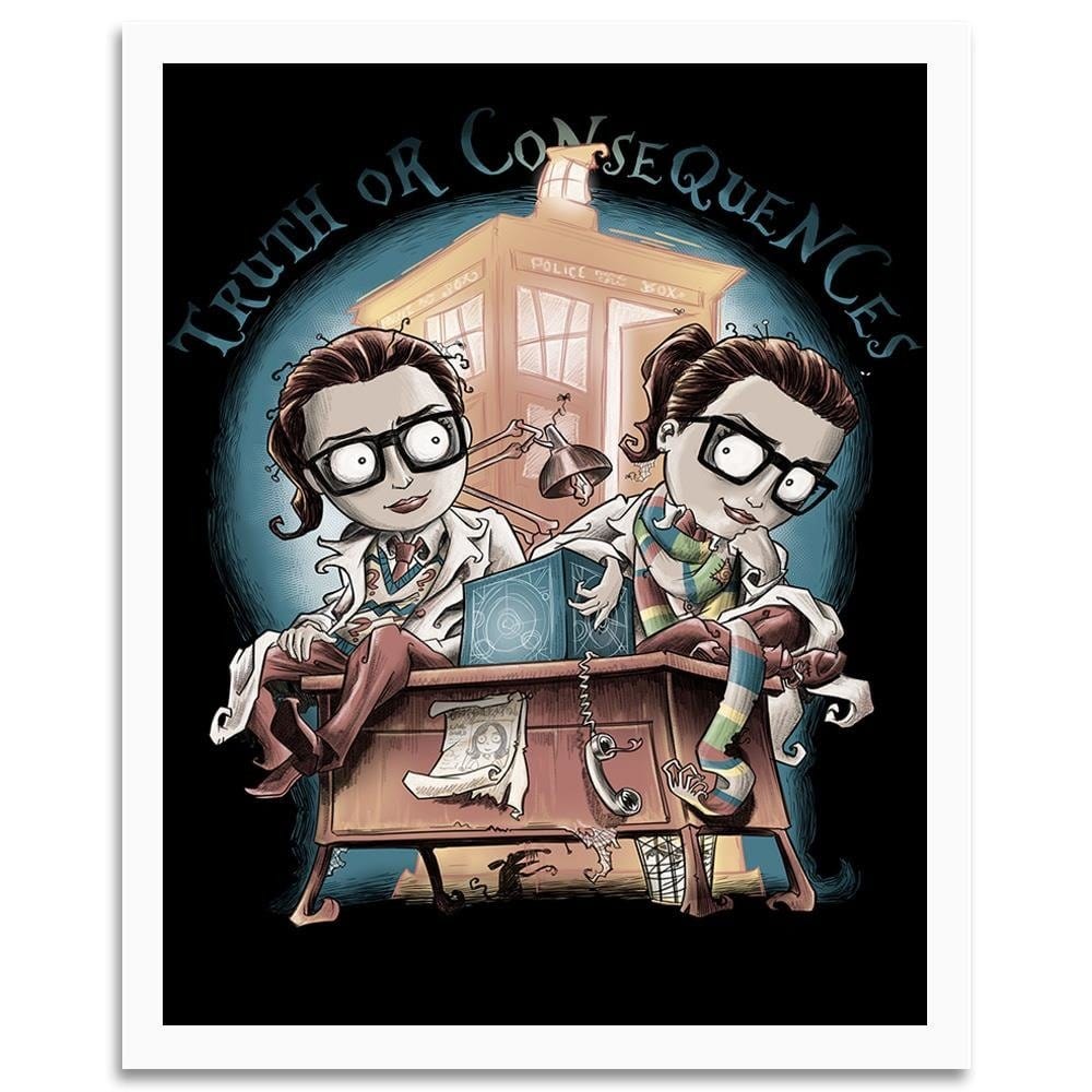 Glezna baltā rāmī - Girls Wearing Glasses Home Trends DECO