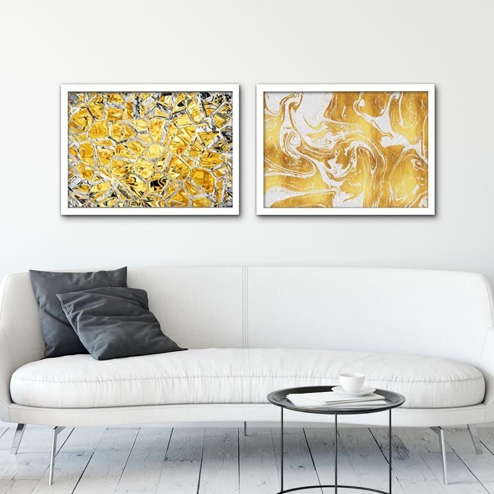 Glezna baltā rāmī - Glass Mosaic Home Trends DECO