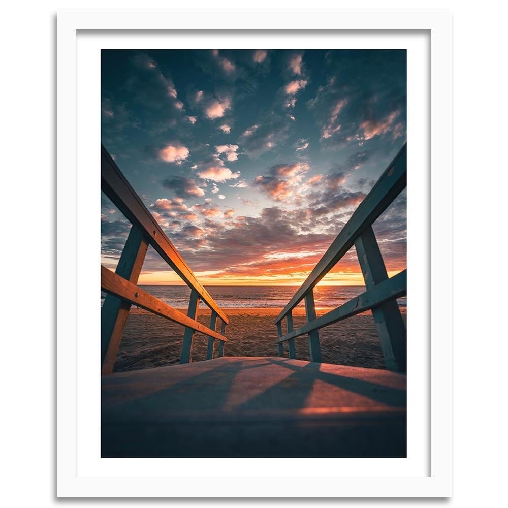 Glezna baltā rāmī - Going To The Beach  Home Trends DECO