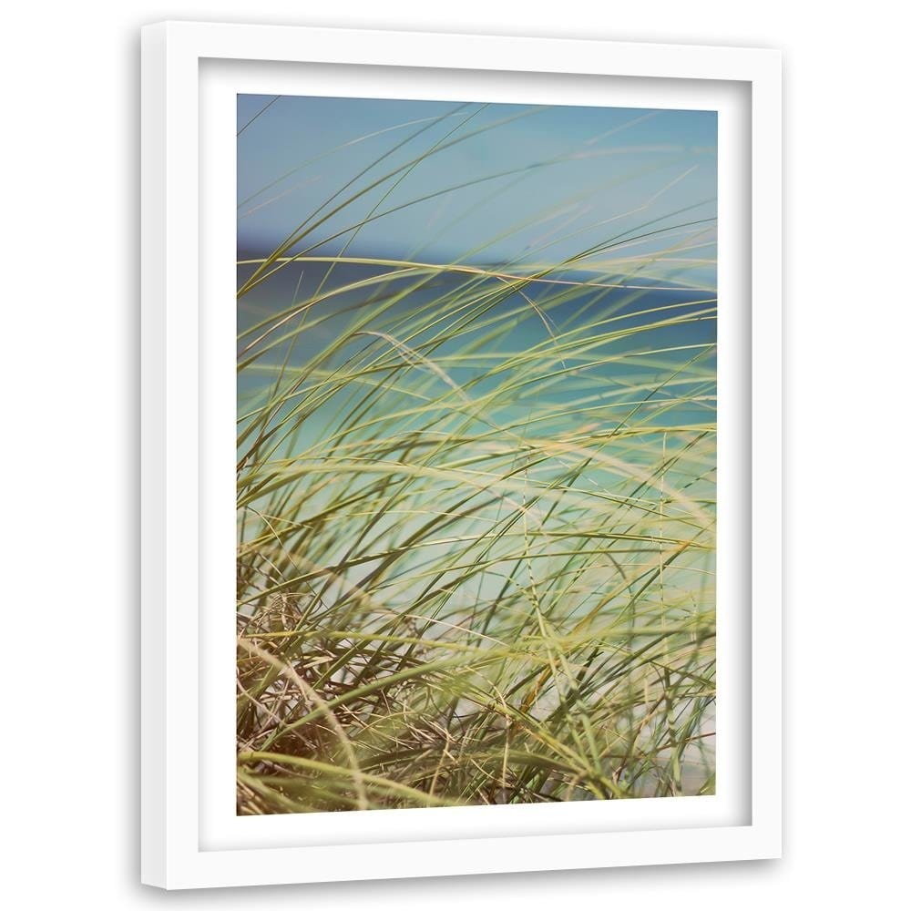 Glezna baltā rāmī - Grass On The Dunes  Home Trends DECO