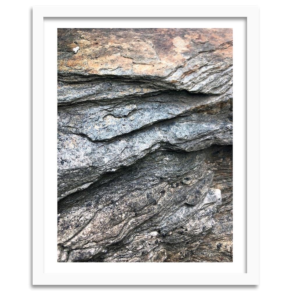 Glezna baltā rāmī - Gray Rocks Home Trends DECO