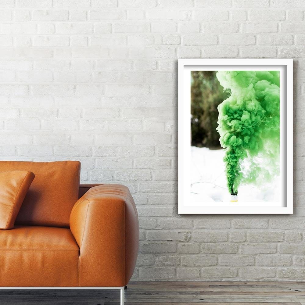 Glezna baltā rāmī - Green Shoots  Home Trends DECO