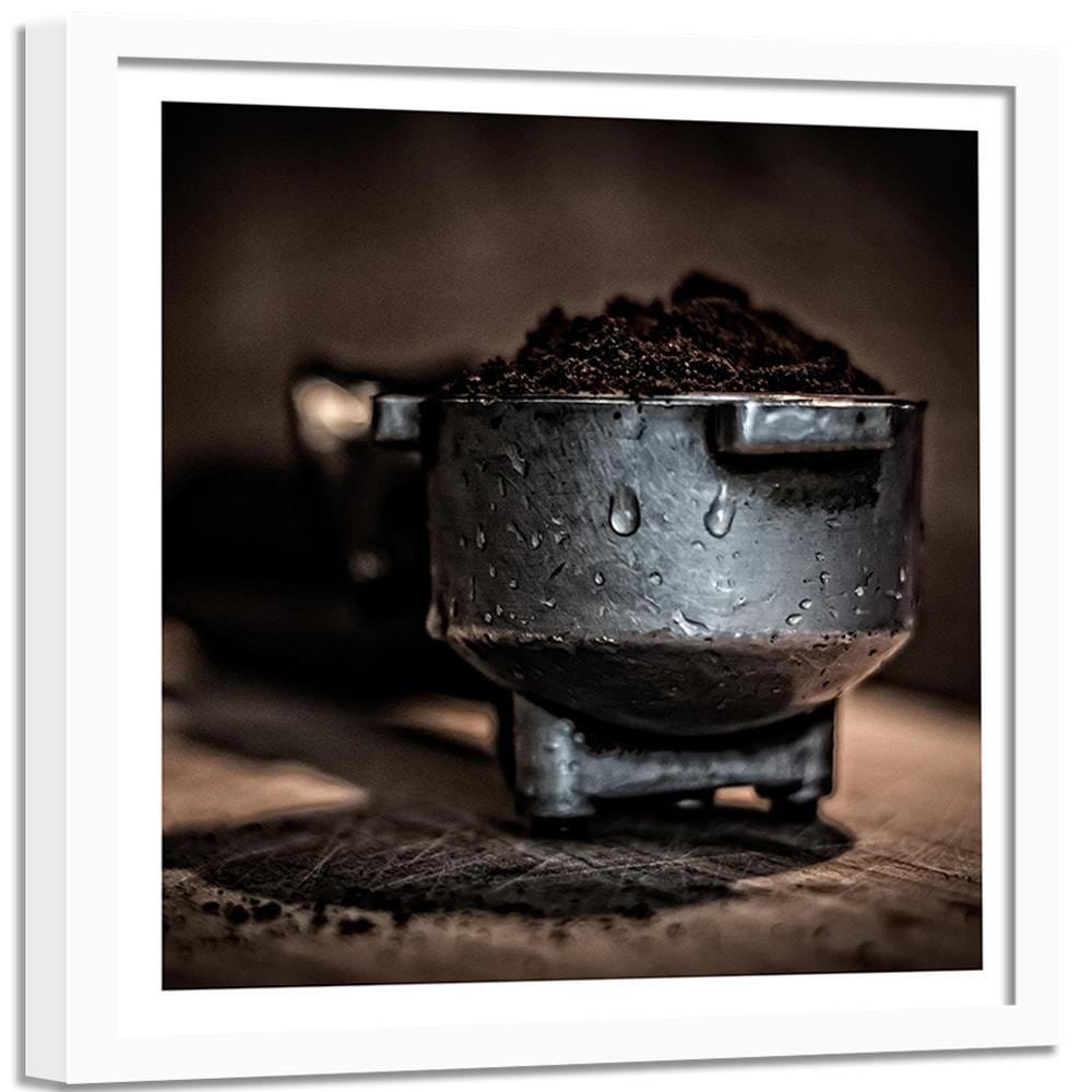 Glezna baltā rāmī - Ground Coffee Home Trends DECO