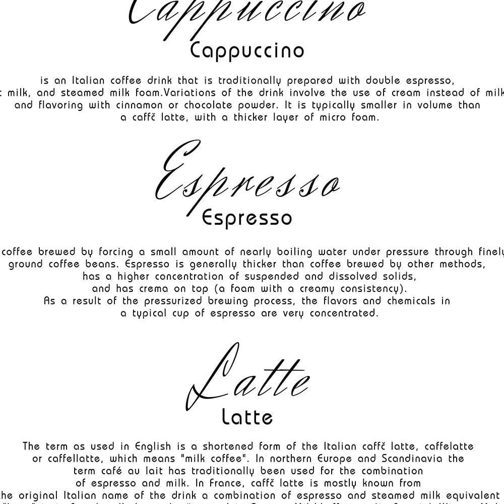 Glezna baltā rāmī - Guide Coffee Home Trends DECO