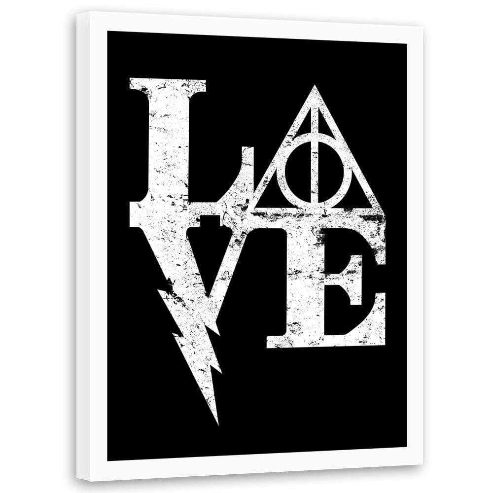 Glezna baltā rāmī - Harry Love Image Black And White Home Trends DECO