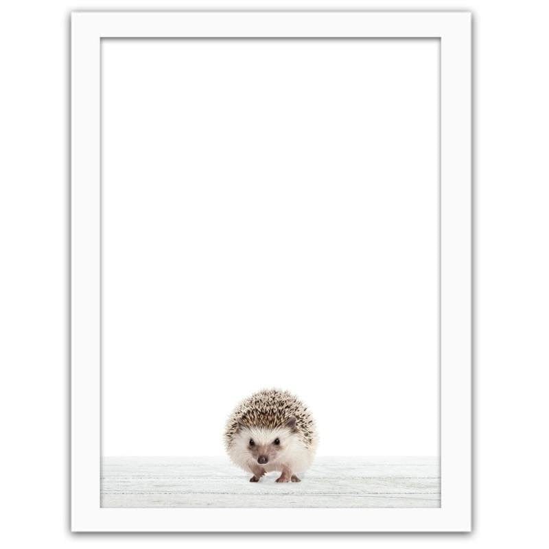 Glezna baltā rāmī - Hedgehog Home Trends DECO