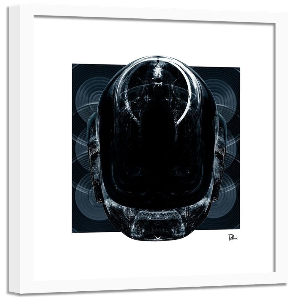Glezna baltā rāmī - Helmet Electro  Home Trends DECO
